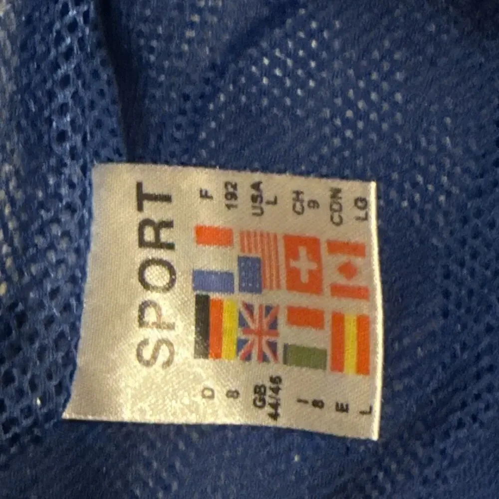 VTG Adidas Ukraine Olympics Blue Yellow Windbreaker Track Suit Size XLarge READ